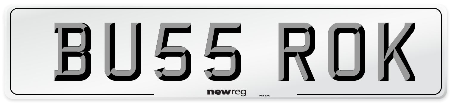 BU55 ROK Number Plate from New Reg